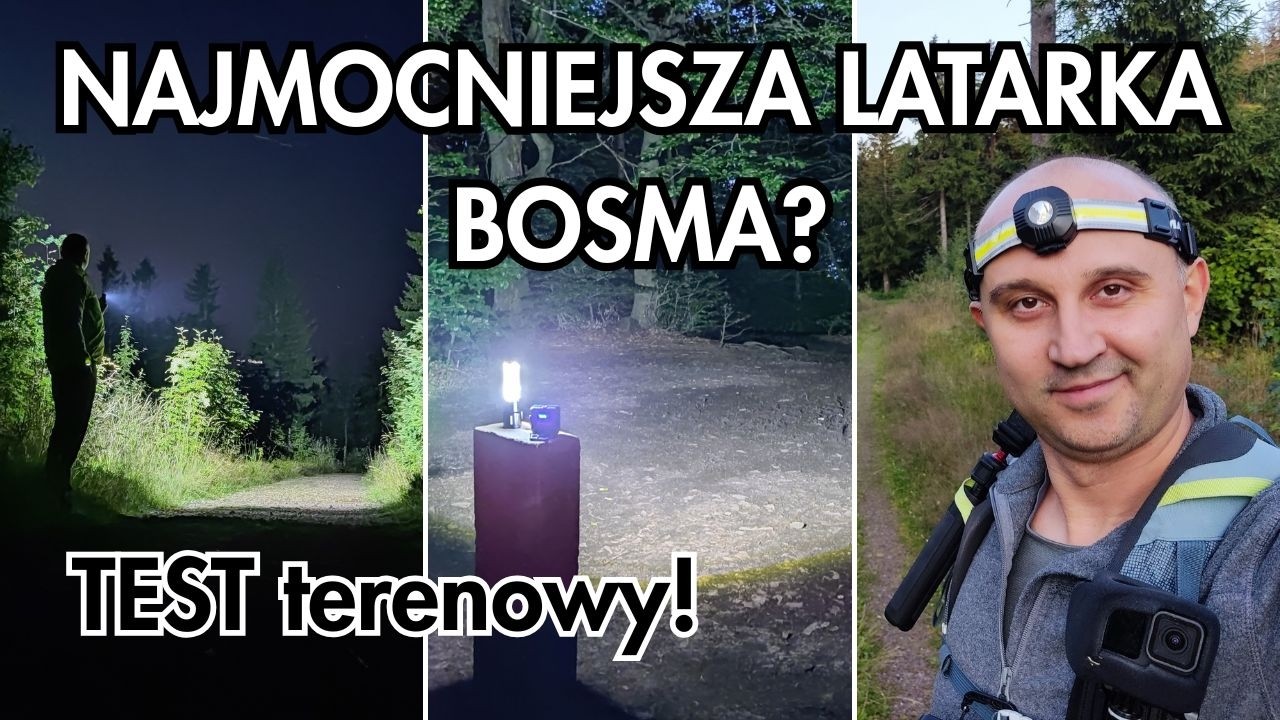 Test 3 latarek BOSMA — Mini LED Work Lamp vs Multifunction + wynik w terenie (2025)
