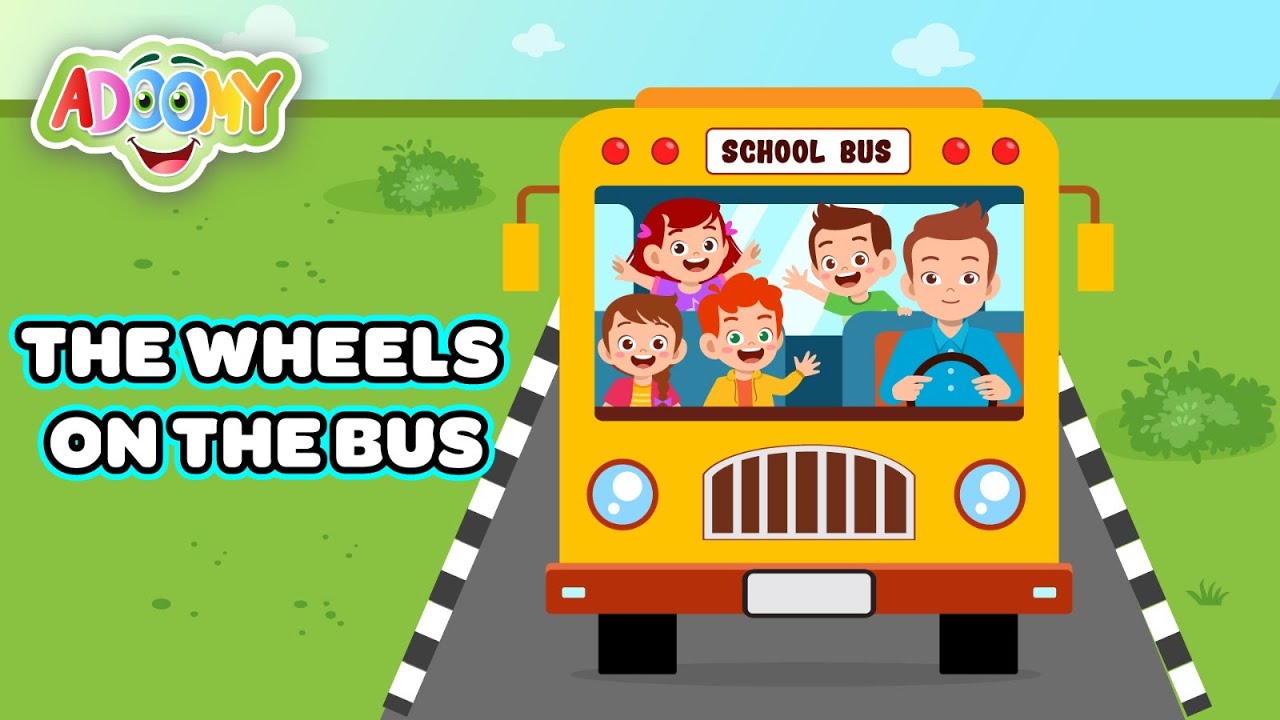 The wheels on the bus go round and round | Adoomy Channel
