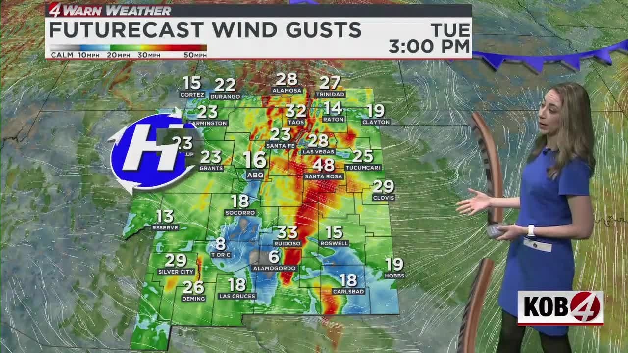 High winds to kick up through Thursday in New Mexico