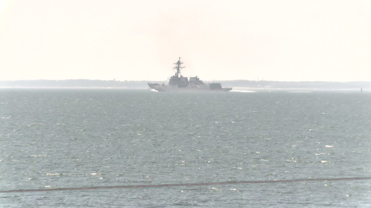 USS Forrest Sherman Outbound from Norfolk 7-23-2024