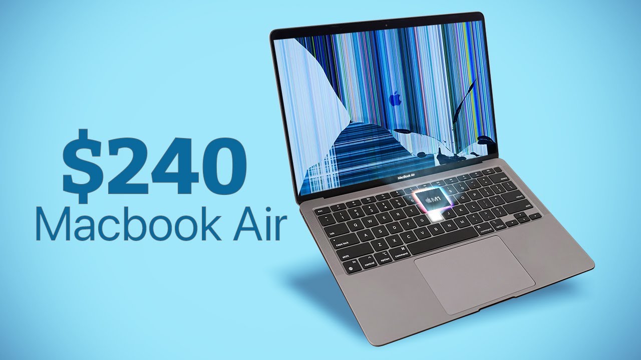 Сломанный MacBook Air M1 за 240 долларов. Можно ли его починить?