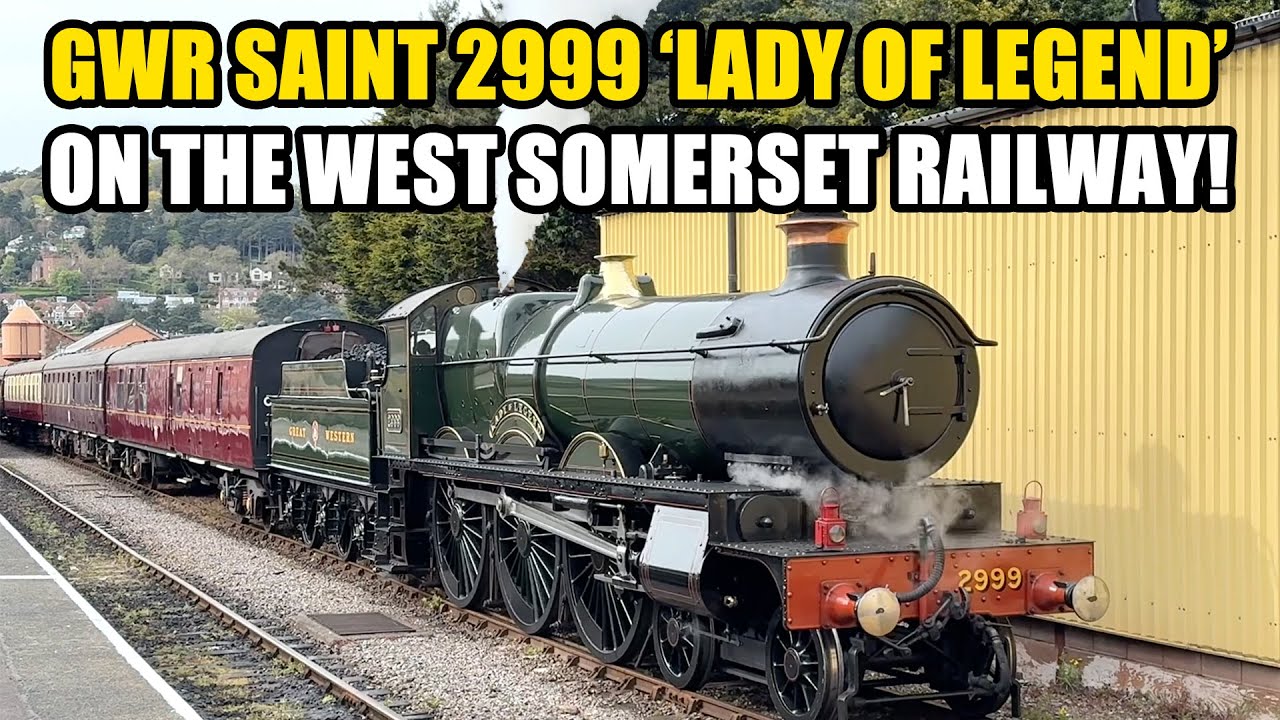GWR new build Saint 2999 'LADY OF LEGEND' at work on THE WEST SOMERSET RAILWAY! | 13.04.2025