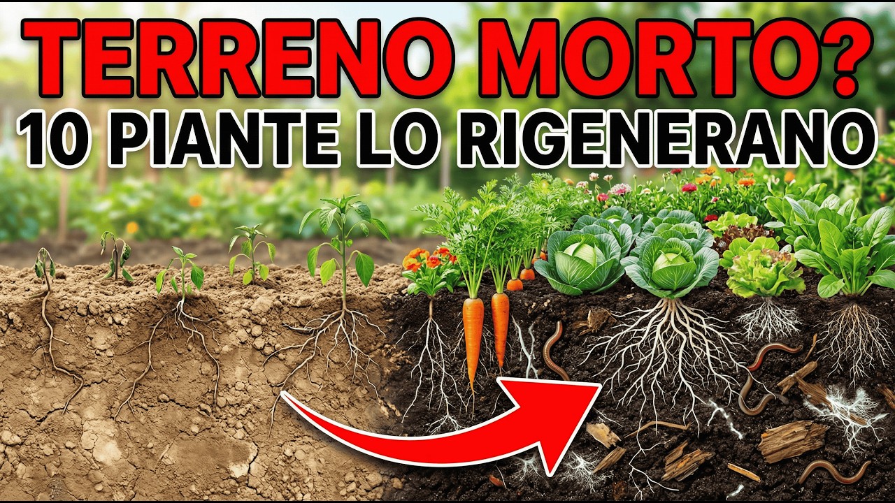 Terreno morto? Queste 10 piante lo rigenerano fino a 3 volte meglio dei fertilizzanti