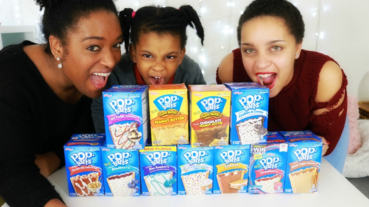 MEGA DEGUSTATION AMERICAINE  : POP TARTS avec tatie AMBRE !