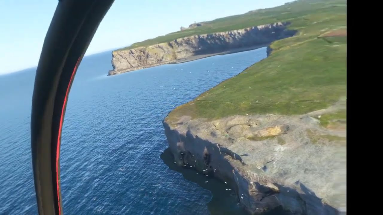 MSFS 2024 The Cliffs Of Moher in a SA315B Lama