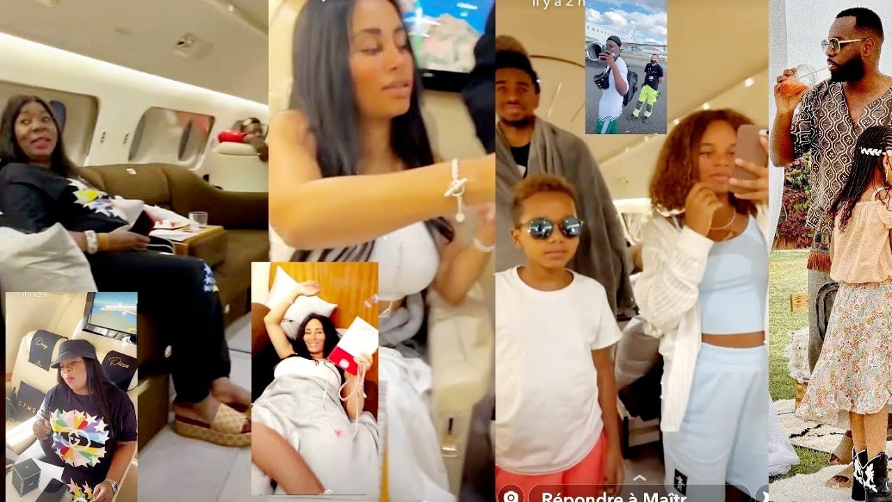 💥Maître Gims dans son jet privé avec sa maman, sa femme demdem et ses enfants ✈direction 🇻🇳Maroc  💯💖