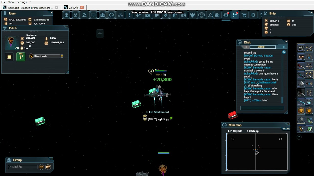 DarkOrbit 2021  Punisher botting use emp and ish :D
