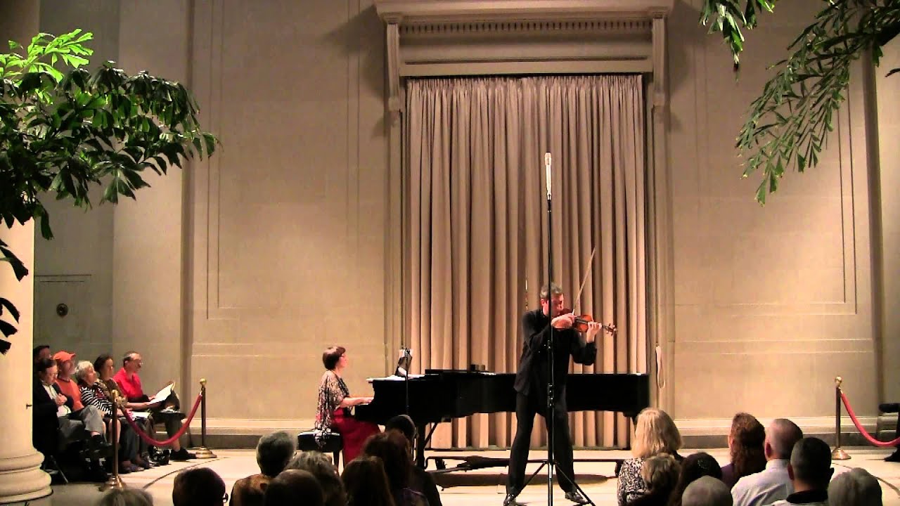Shonert plays at The National Gallery of Art in Washington, DC at the White House, USA