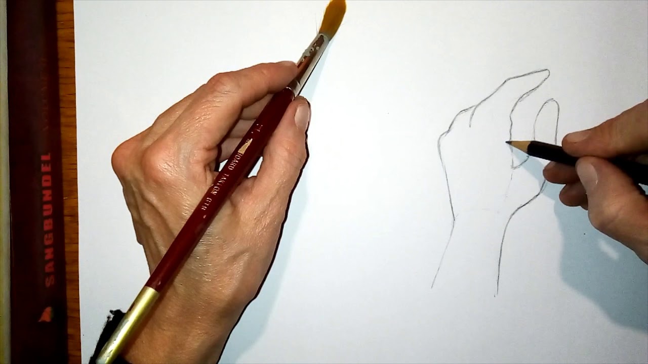 How to draw realistic and cartoon hands holding something