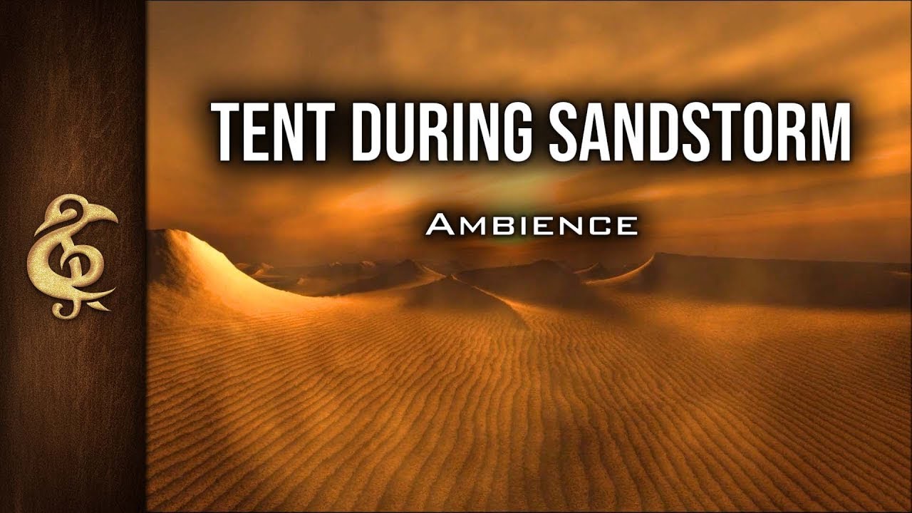 Tent During Sandstorm | Shelter, Winds, Intense RPG Ambience | 3 Hours