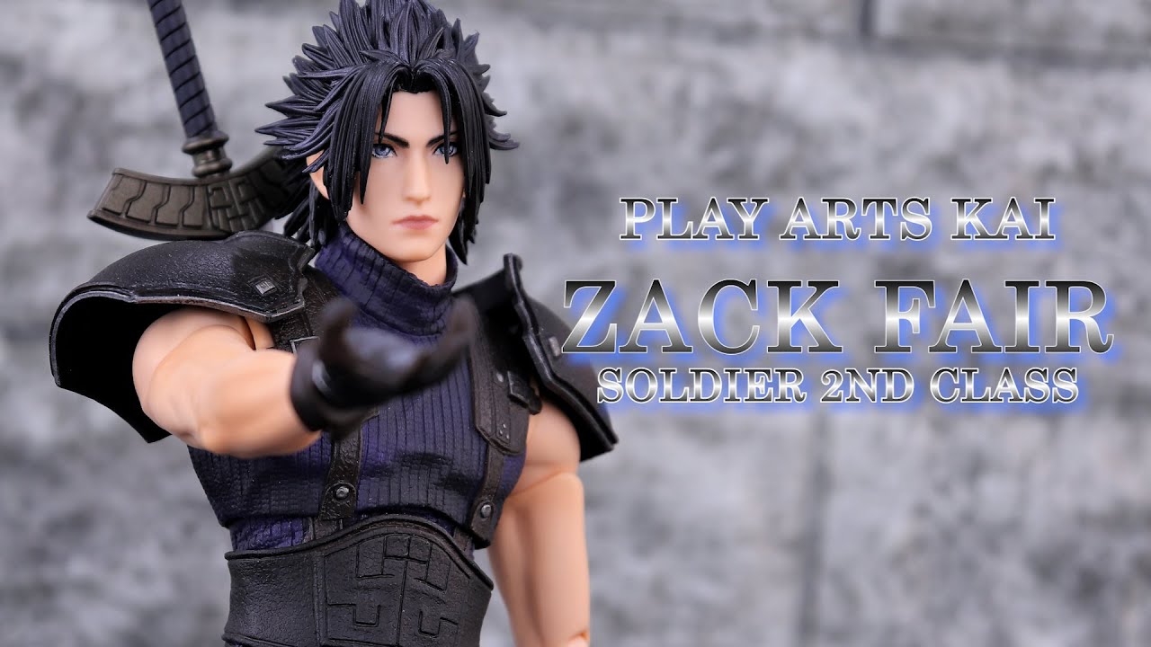 【開封レビュー】プレイアーツ改 クライシスコア リユニオン ザックス クラス2nd /Unboxing CRISIS CORE REUNION PLAY ARTS KAI ZACK 2ND CLASS