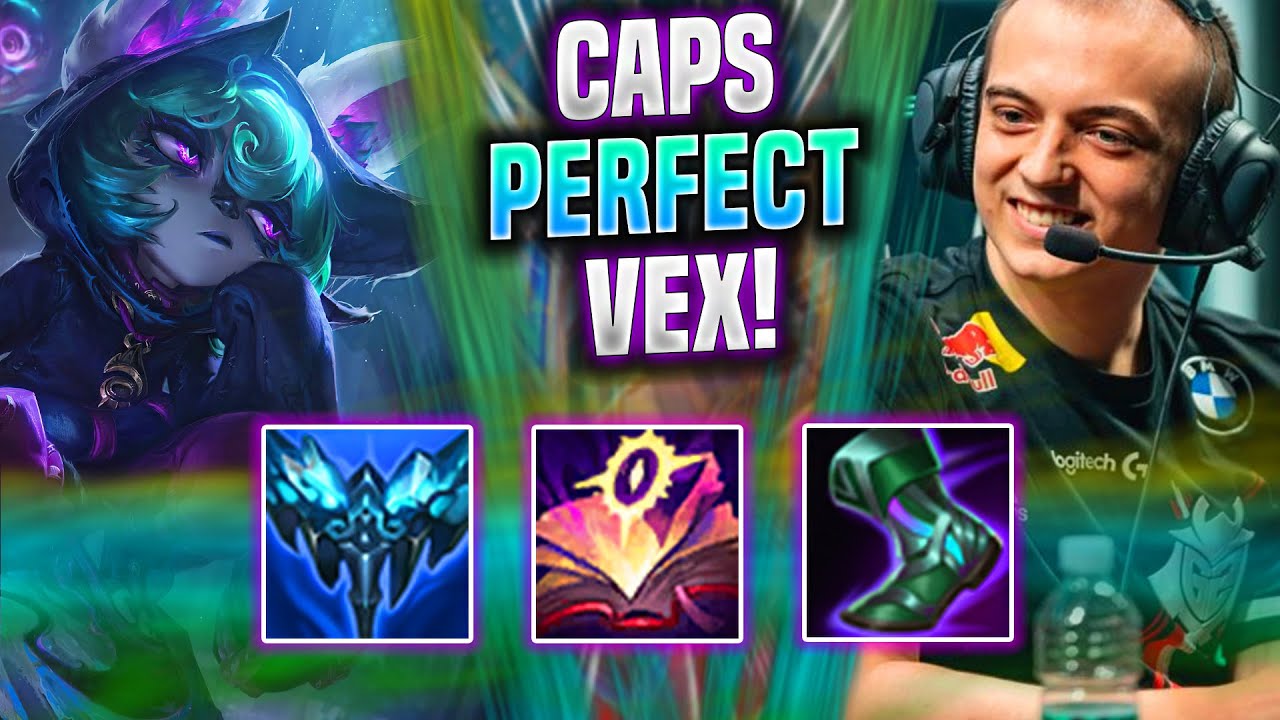 CAPS PERFECT GAME WITH VEX! - G2 Caps Plays Vex Mid vs Xerath! | Season 2022