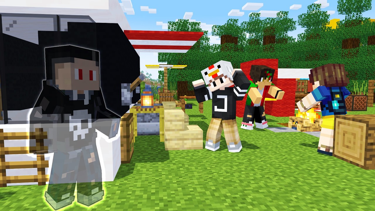 Using INVISIBILITY CLOAK to PRANK my Friends in Minecraft!