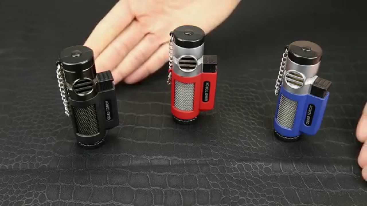 Quad Force Red Torch Lighter