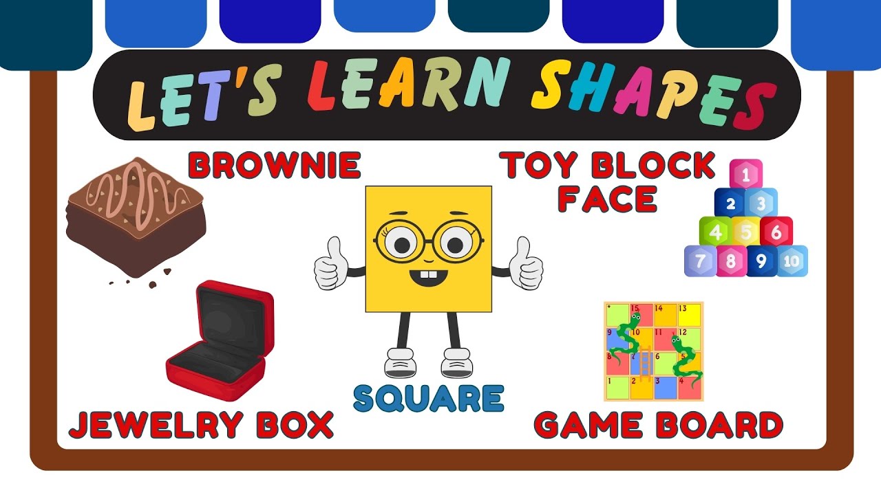 40 Square-Shaped Objects for Kids | Learn Shapes with Fun Examples 🟨