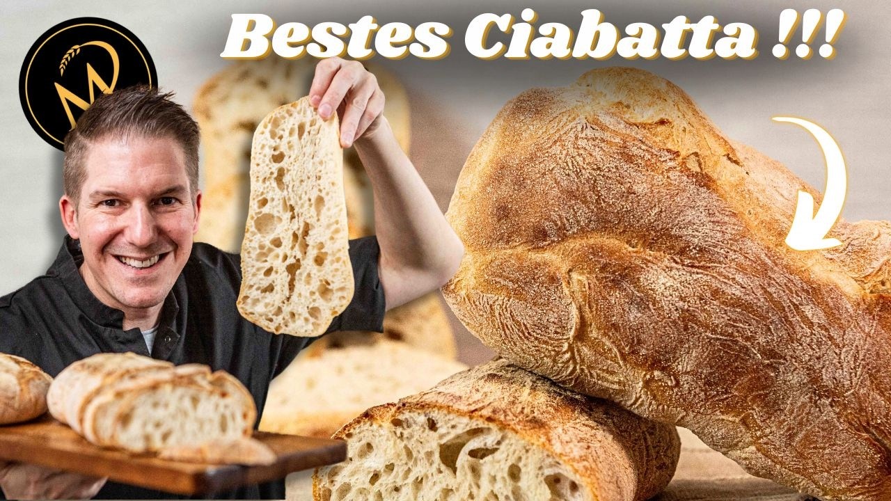 Bestes Ciabatta mit Biga und Sauerteig - Perfektes Ciabatta Brot backen