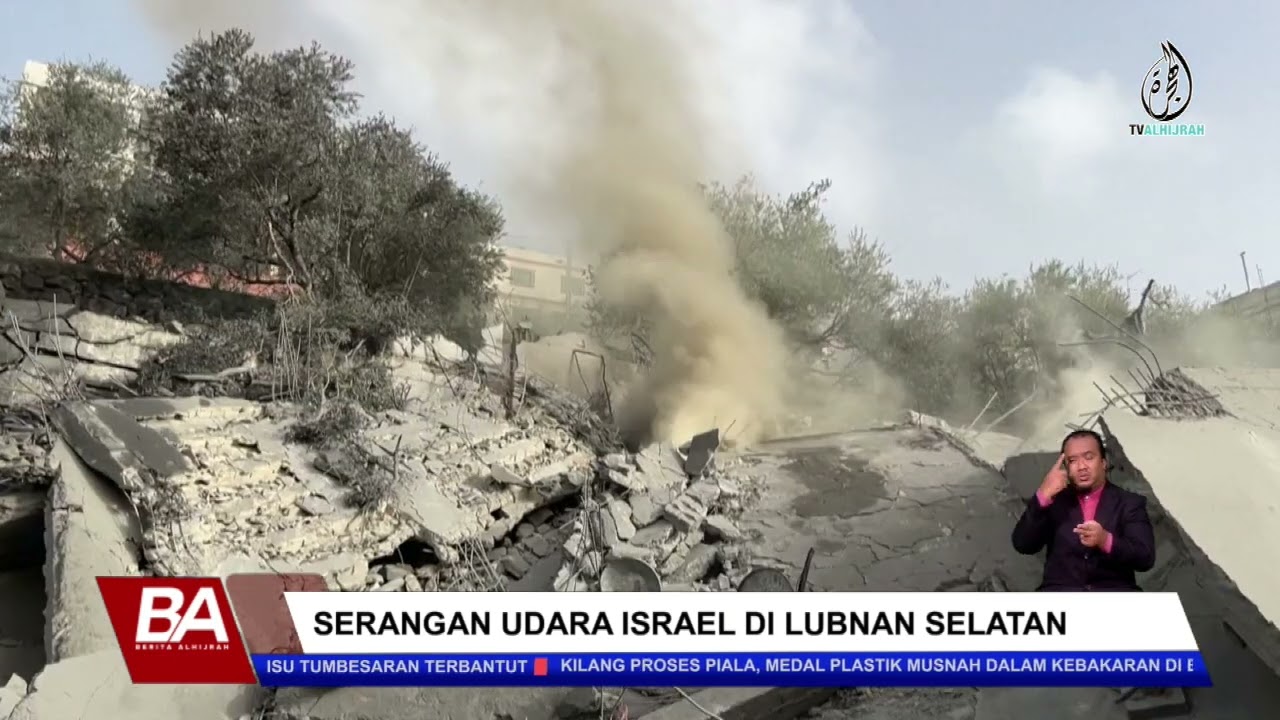 SERANGAN UDARA ISRAEL DI LUBNAN SELATAN