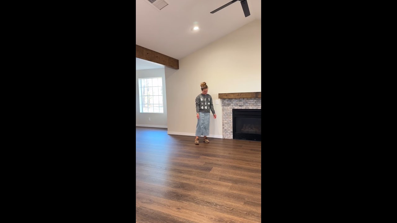 Home Transformation with Brown Luxury Vinyl Plank Flooring || Modin LVP Collection