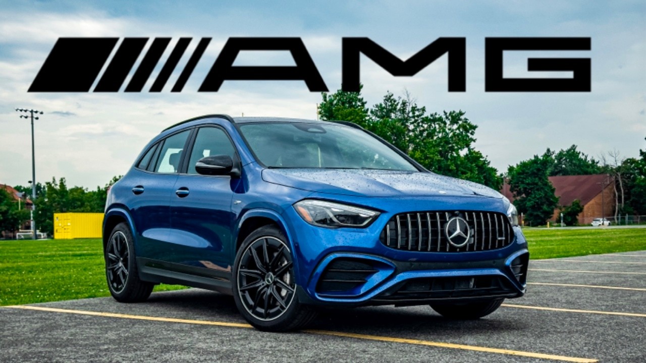 Горячий хэтчбек SUV | Mercedes AMG GLA 35 2024 года | Обзор от первого лица