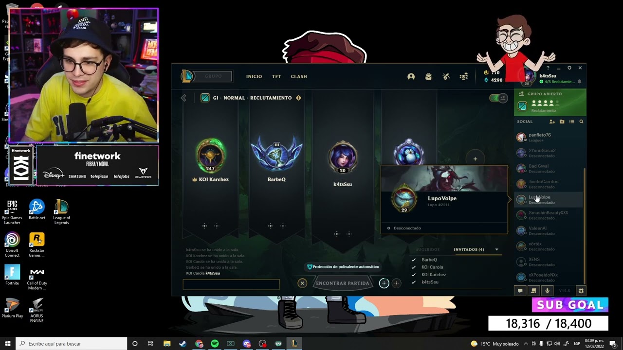 JUANSGUARNIZO juega por primera vez League of Legends