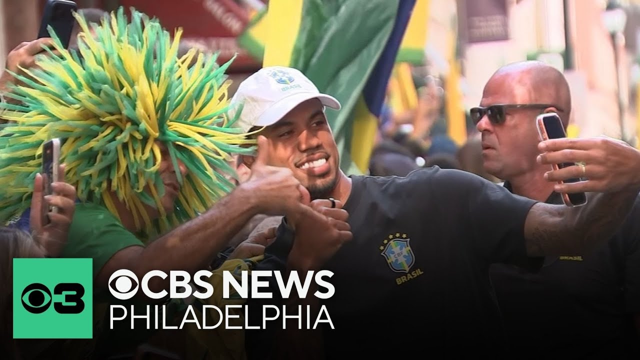 Brazil soccer fans swarm Philadelphia before Friday's World Cup match: 
