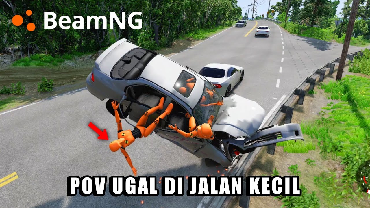 Makanya Bawa Mobil Itu Jangan Ngebut Apa Lagi Jalannya Kecil - BeamNG Drive Indonesia