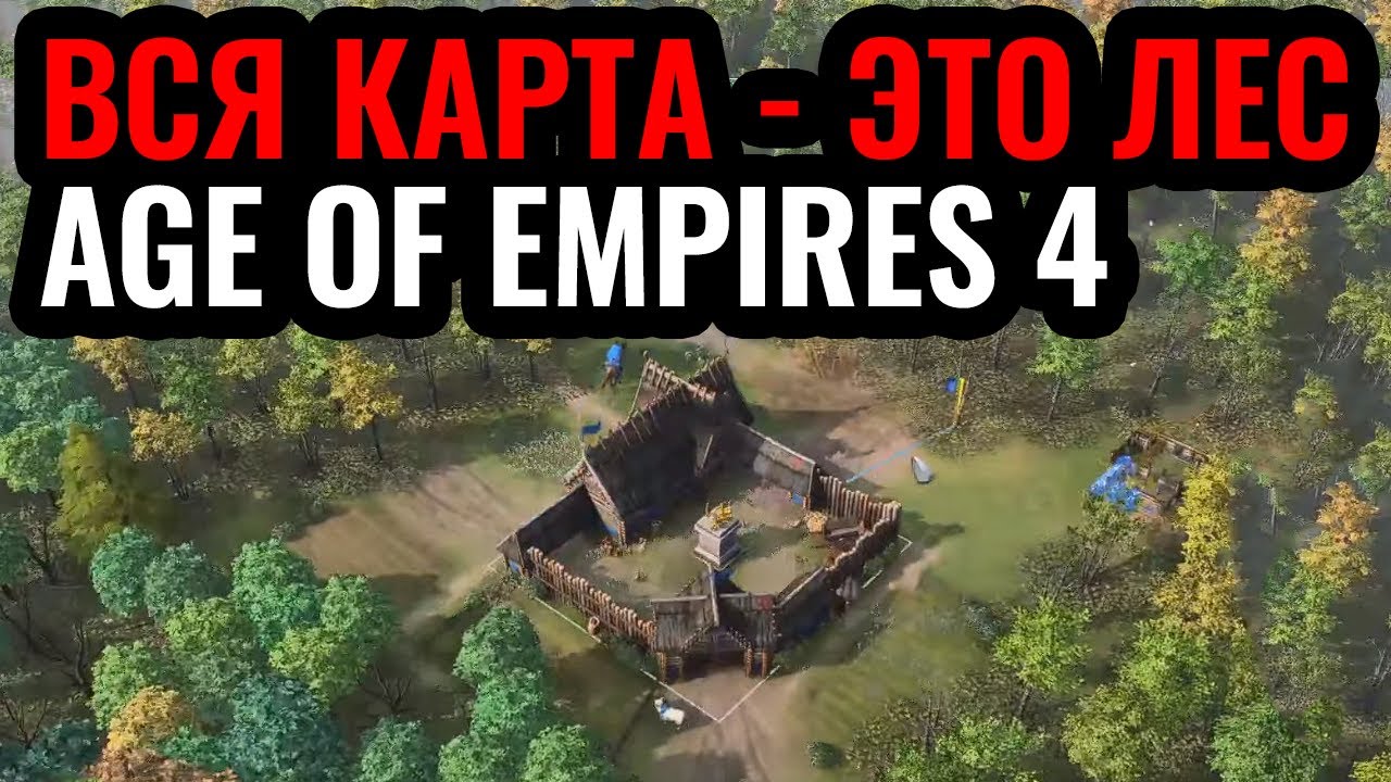 ВСЯ КАРТА - ЭТО ЛЕС в Age of Empires 4. Легендарная карта Forest Nothing в новой игре