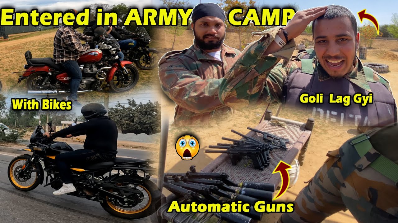 With Himalayan 450 & Super Meteor 650 we Entered in ARMY Camp 😱 and Then??