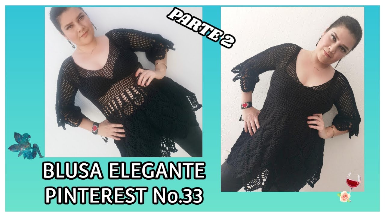BLUSA ELEGANTE EN CUELLO V (PARTE 2) PINTEREST No.33