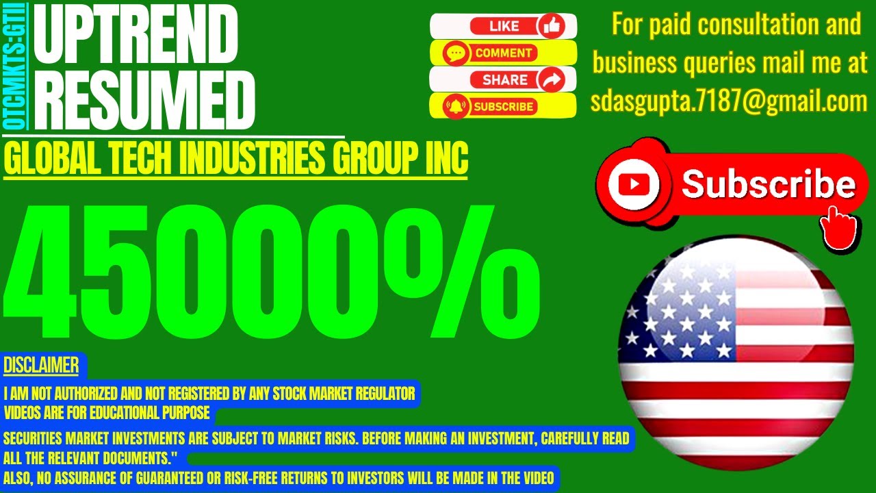GTII STOCK | GLOBAL TECH INDUSTRIES GROUP INC UPTREND RESUMED