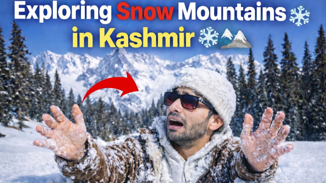 Exploring Kashmir Snow Mountains | Nearly Lost in Snow 😨Azhar vlogs 