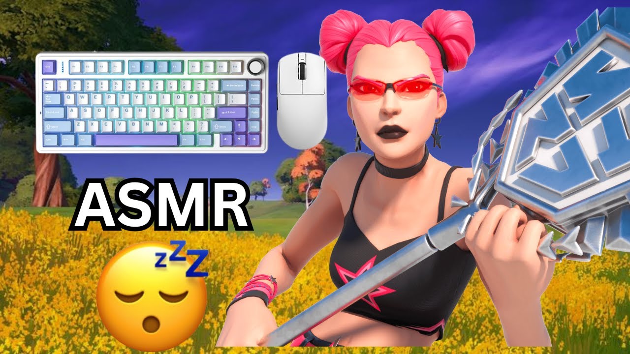 AULA F75 ASMR 😴 Fortnite Reload 20 KILLS 🎮🎧 Satisfying Creamy Keyboard Sounds