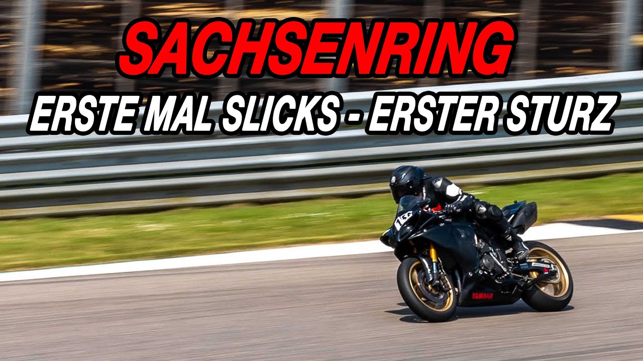 Mit Hafeneger Renntrainings am Sachsenring - Erste mal Slicks - Erster Sturz