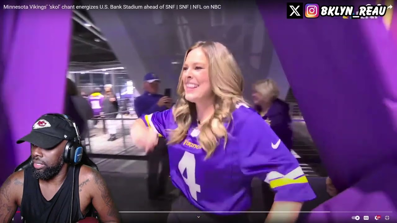 CHIEFS FAN REACTS TO! Minnesota Vikings’ ‘skol’ chant energizes U.S. Bank Stadium ahead of SNF!