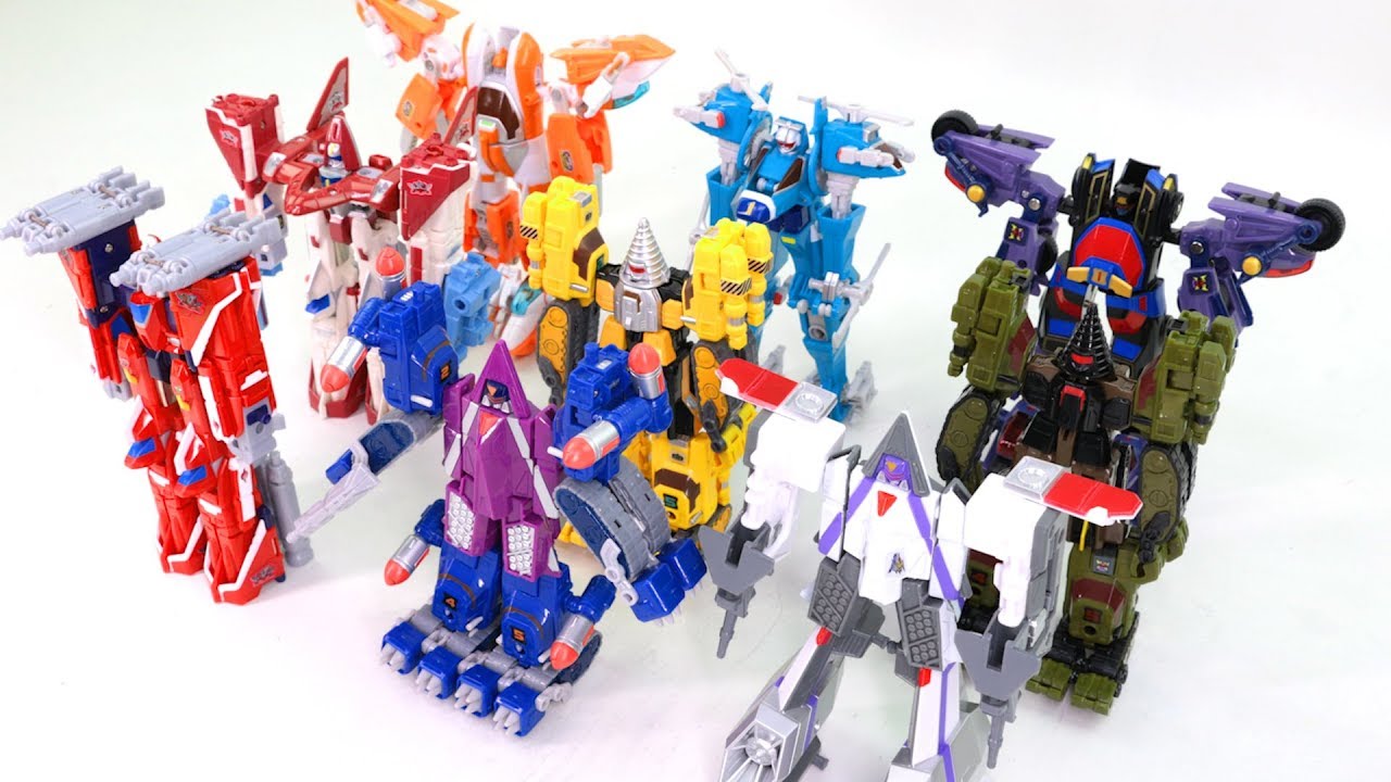MachineRobo Rescue Fire Hyper Black Police Drill Zyro Stealth Submarine Shuttle Transformation
