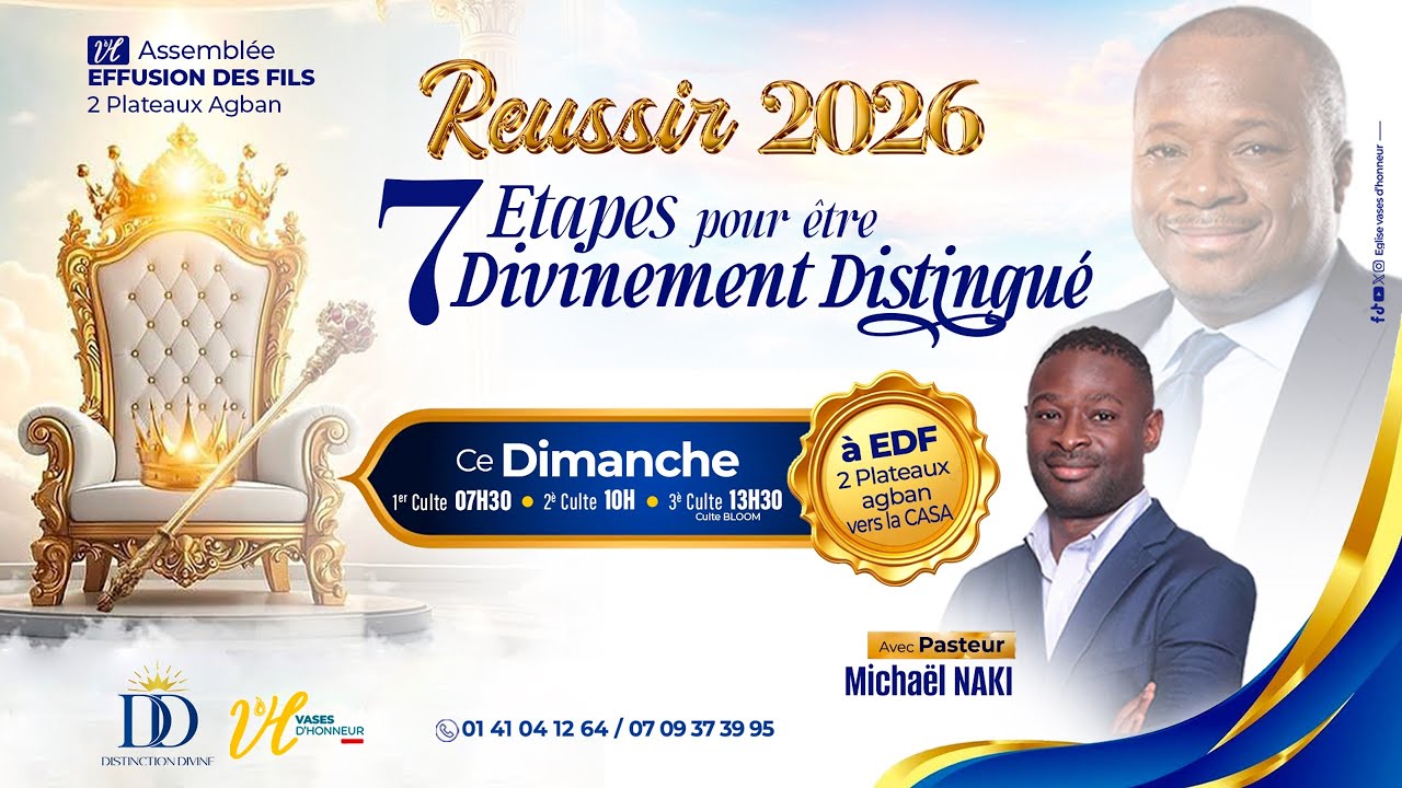 RÉUSSIR 2026, 7 ETAPES POUR ETRE DIVINEMENT DINSTINGUÉ