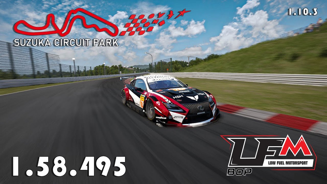 Assetto Corsa Competizione | Lexus RCF GT3 | Suzuka | 1.58.495 (Hotlap + FREE Setup)