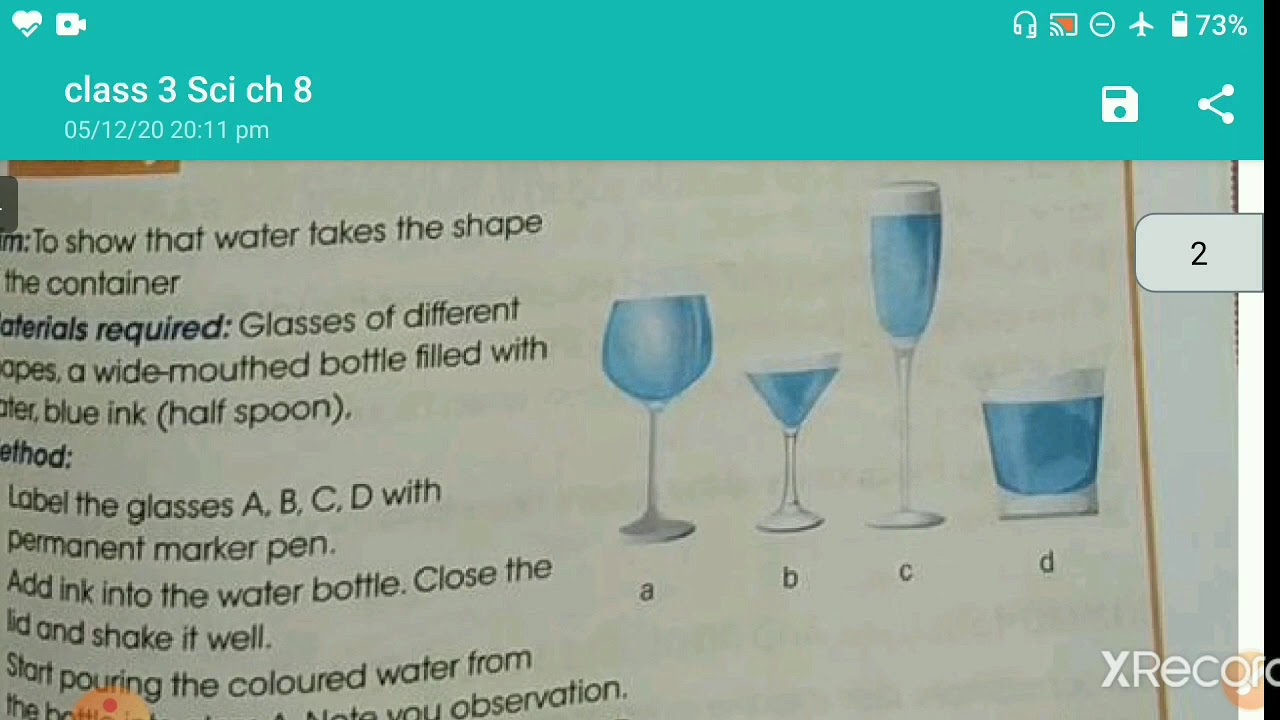 Class  3 Sci Ch 8 Some Properties of Water