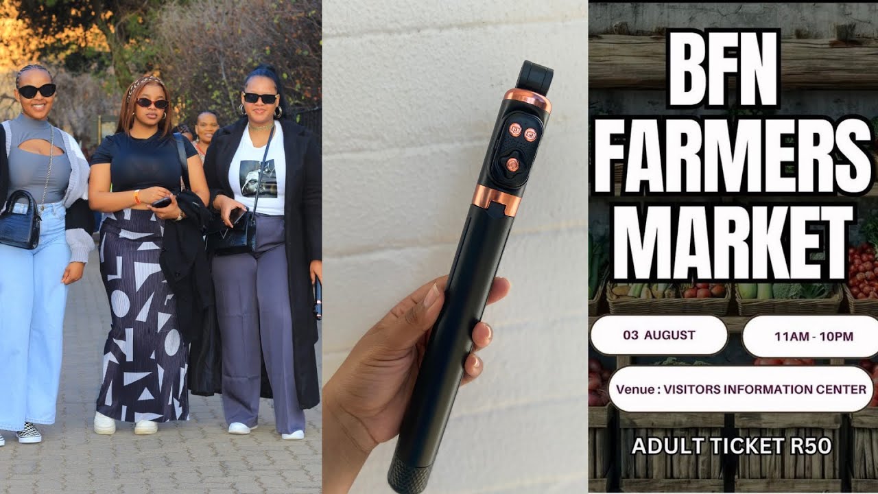 Vlog: Farmers Market (BFN) + Unboxing (Tripod ) + shopping…. And many more (new buses in BFN)