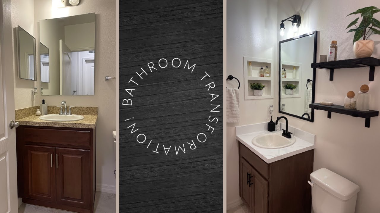 EXTREME DIY BATHROOM MAKEOVER THAT WONT BREAK THE BANK | FINAL TOUCHES & DÉCOR