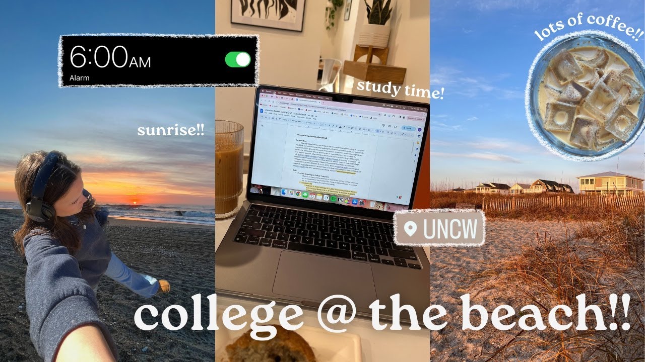 a *college at the beach* vlog!