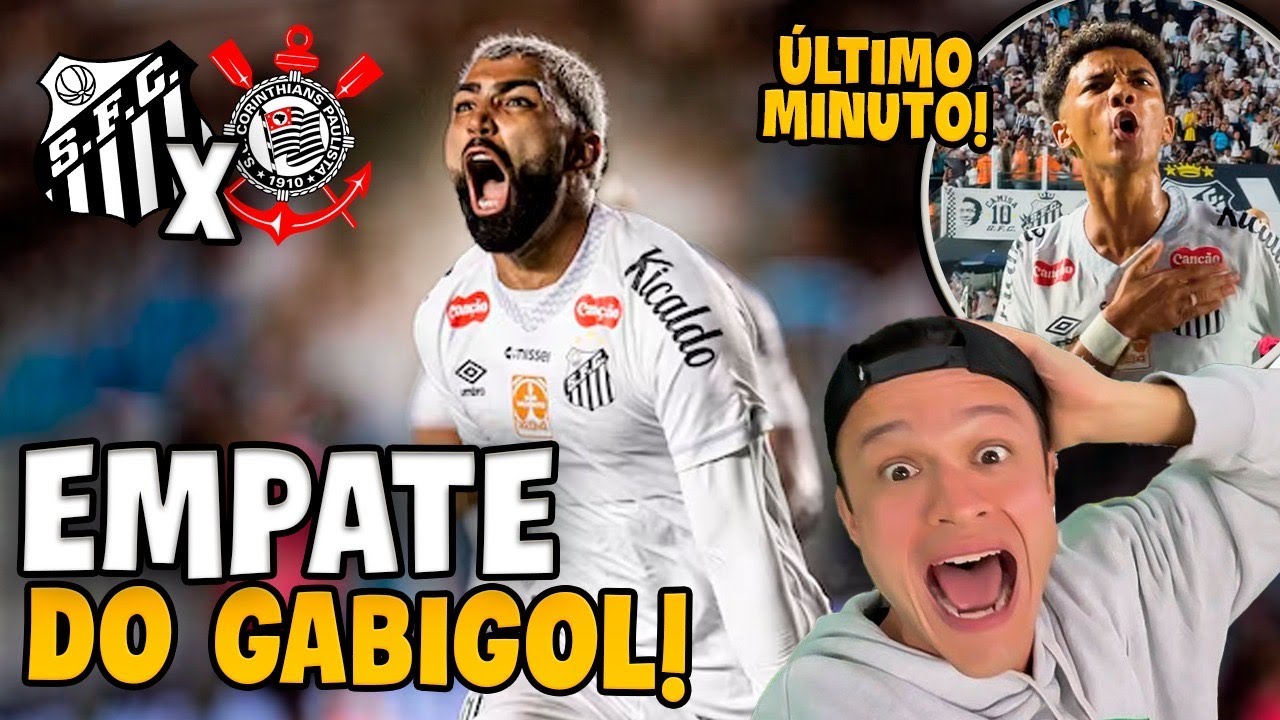 GABIGOL EMPATA O CLÁSSICO NO ÚLTIMO LANCE DO JOGO! Santos x Corinthians