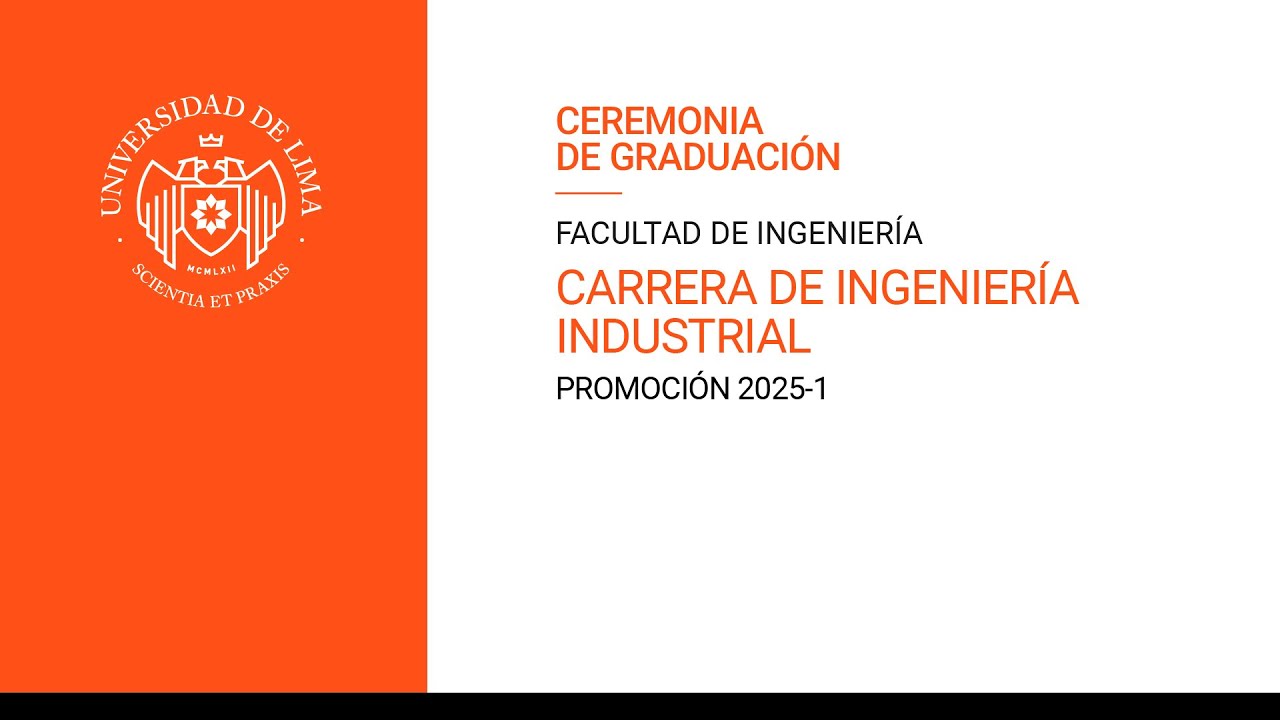 Carrera de Ingenier&iacute;a Industrial 2025-I