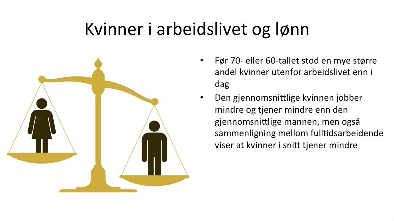 Samfunnsfag - Arbeidsmarked og kjønn