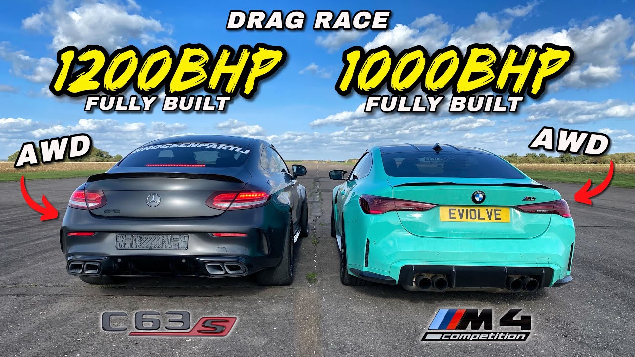 STREET KINGS.. 1200HP AWD 4MATIC C63S v 1000HP XDRIVE BMW M4