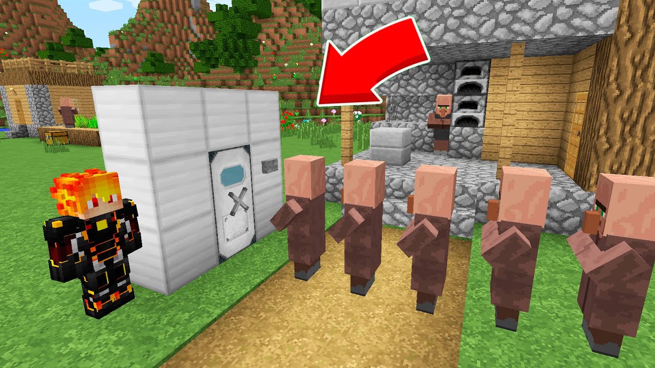 КУДА ИСЧЕЗАЮТ ЖИТЕЛИ ЗАХОДЯ В ЭТУ ДВЕРЬ В МАЙНКРАФТ ! Алексбой Minecraft