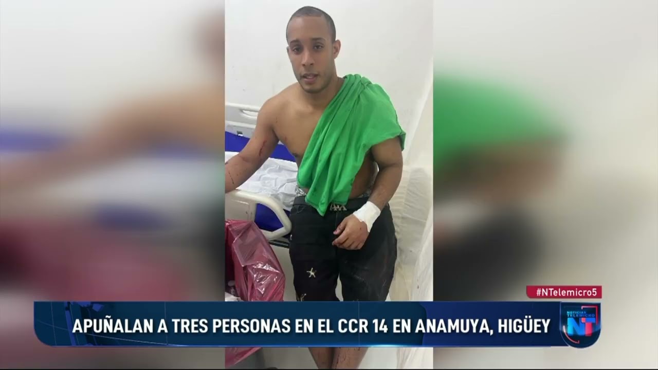 Apuñalan a tres personas en el CCR 14 en Anamuya, Higüey