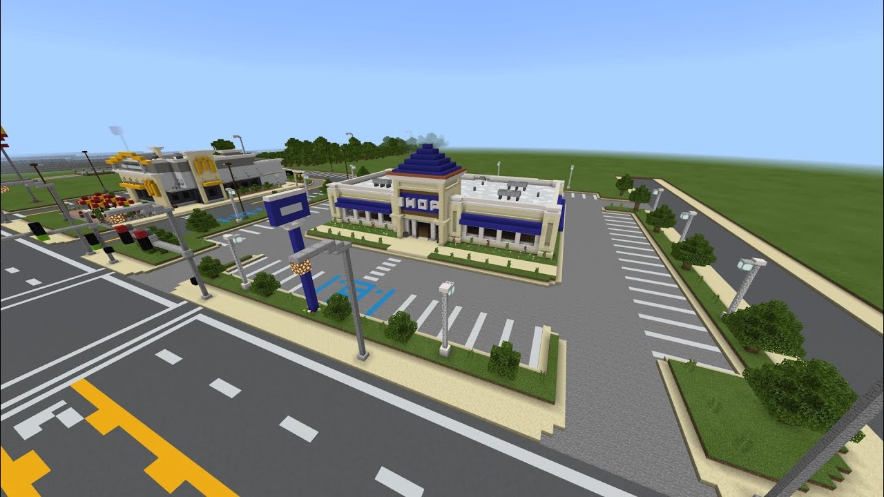 Minecraft - City Of Evansburg - Episode 45 - IHOP Restaurant! (Timelapse)