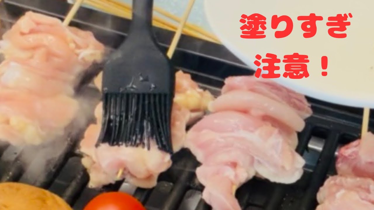 【Jん家🏮居酒屋】秘訣！焼き鳥が美味しくなる◯◯を塗れ！串焼き🐔とハイボール🍻　開店