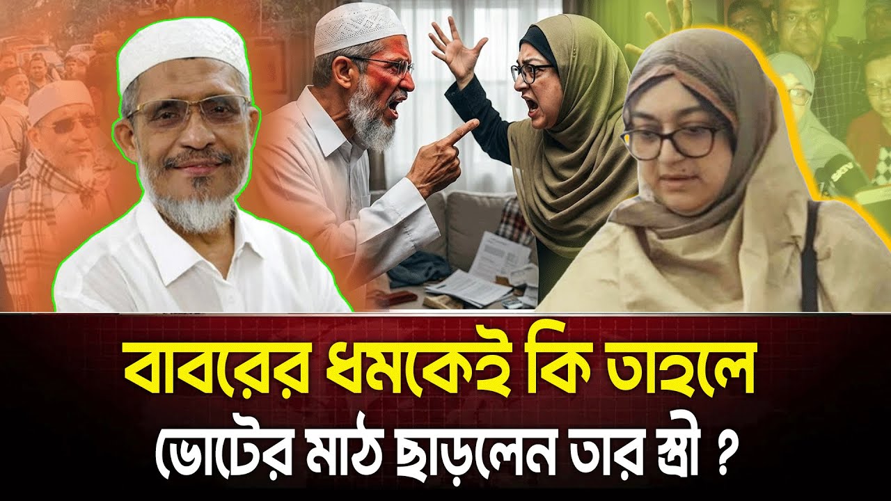 নির্বাচনী মাঠে স্বামী-স্ত্রীর ঝাগড়া! তাহলে বাবরের ধমকেই হার মানলেন স্ত্রী? ফাঁস হলো ভেতরের আসল রহস্য